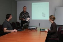 Bruce running a tutorial.